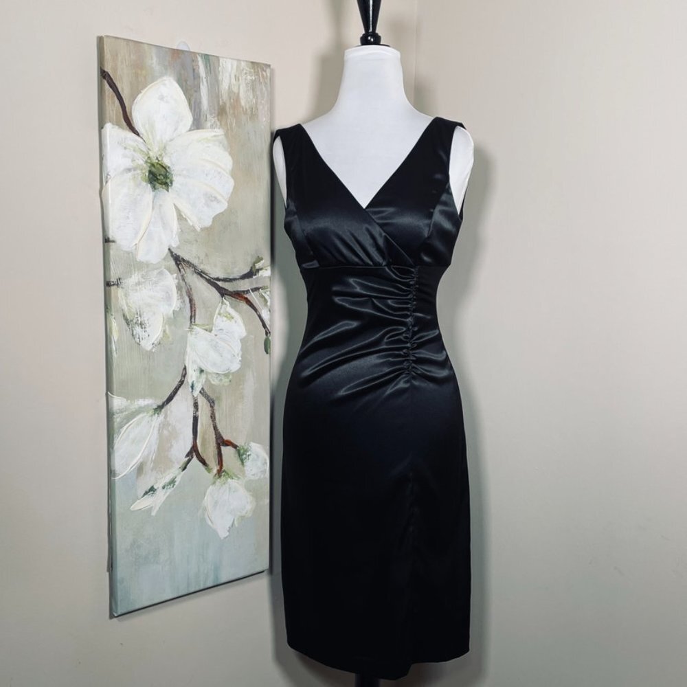 Betsy & Adam Little Black Dress Cocktail Size 4